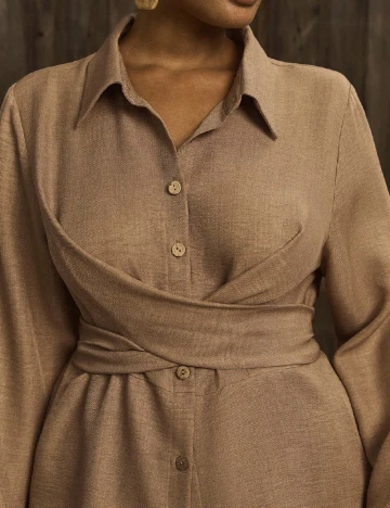 Compleu SHEIN CURVE, maro