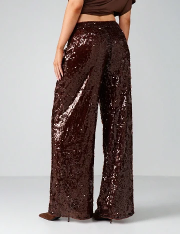 Pantaloni Missguided, maro