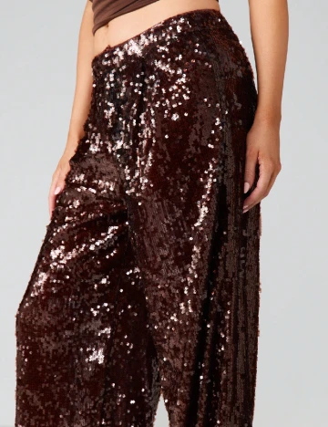 Pantaloni Missguided, maro