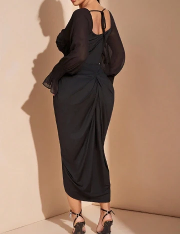 Rochie medie SHEIN CURVE, negru