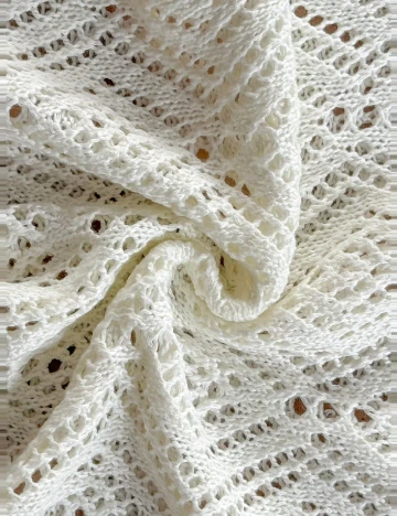 Compleu De Plaja SHEIN, ecru