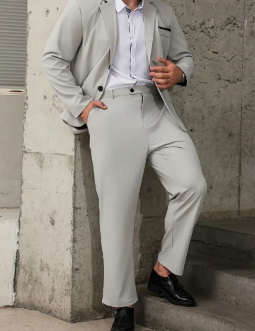 Costum SHEIN Plus Size Men, gri