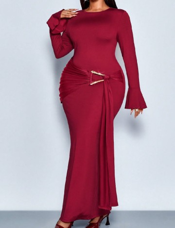 Rochie lunga SHEIN CURVE, rosu