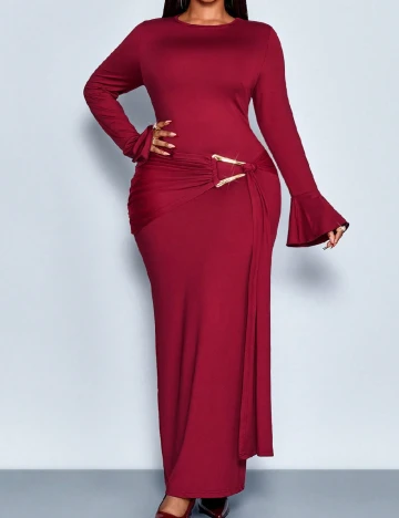 Rochie lunga SHEIN CURVE, rosu
