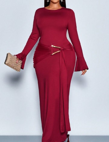 Rochie lunga SHEIN CURVE, rosu