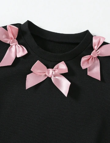 Compleu Shein Kids, roz/negru