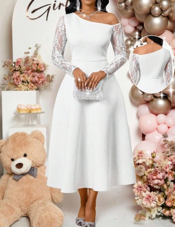 Rochie lunga SHEIN, alb