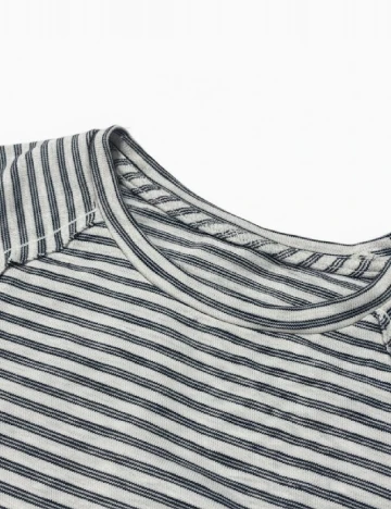 Bluza Zara, crem/negru