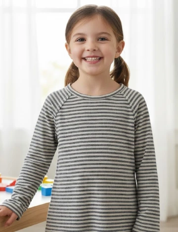 Bluza Zara, crem/negru