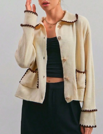 
						Cardigan SHEIN, crem