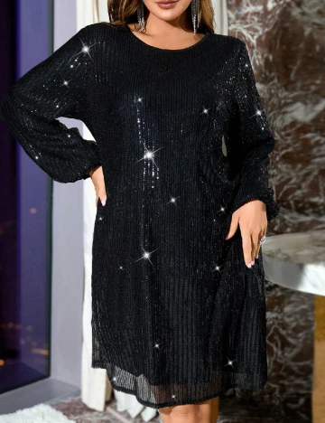 Rochie scurta SHEIN CURVE, negru