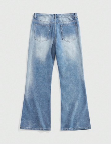 
						Blugi Romwe, albastru