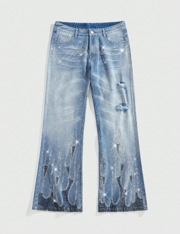 Blugi Romwe, albastru