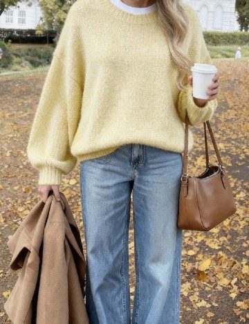 
						Pulover SHEIN, galben