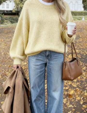 Pulover SHEIN, galben