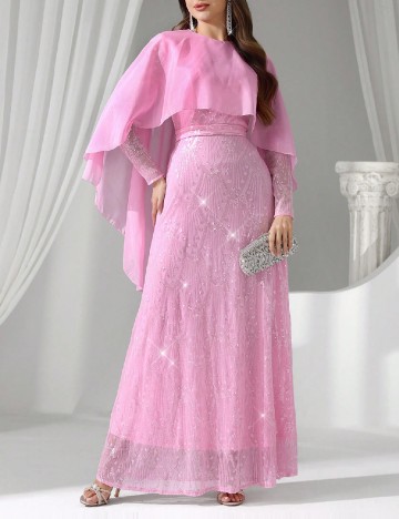 
						Rochie lunga SHEIN, roz