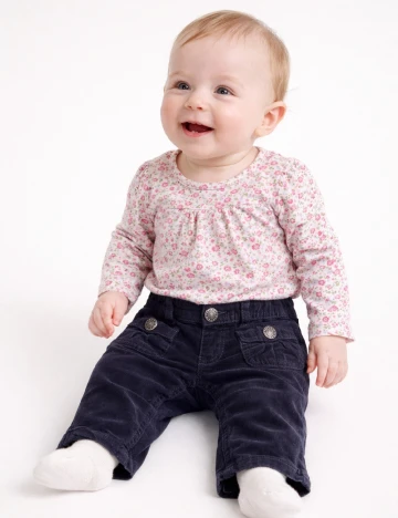 Pantaloni Zara, bleumarin