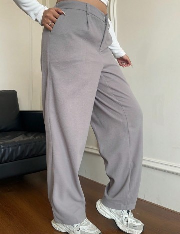 Pantaloni SHEIN CURVE, gri