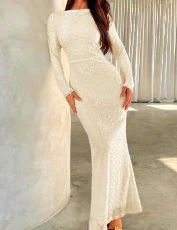 
						Rochie lunga SHEIN, ecru