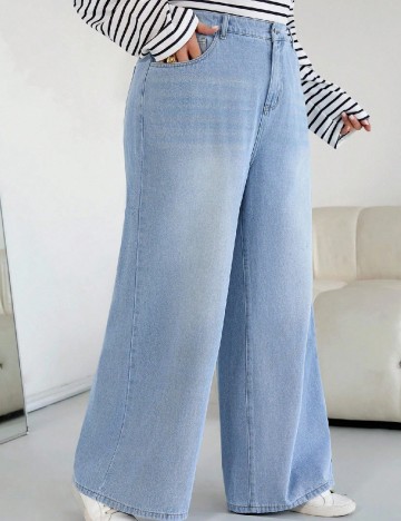 Blugi SHEIN CURVE, albastru