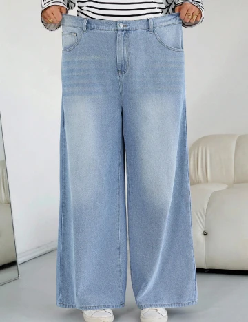 Blugi SHEIN CURVE, albastru