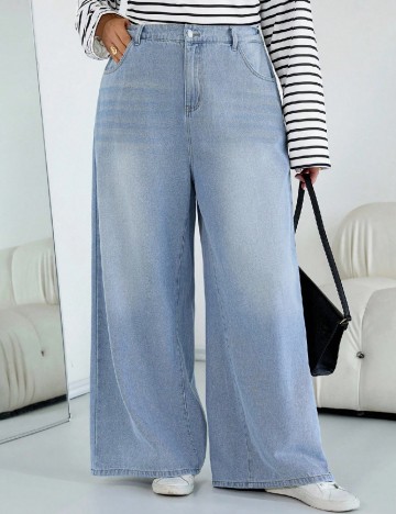 Blugi SHEIN CURVE, albastru