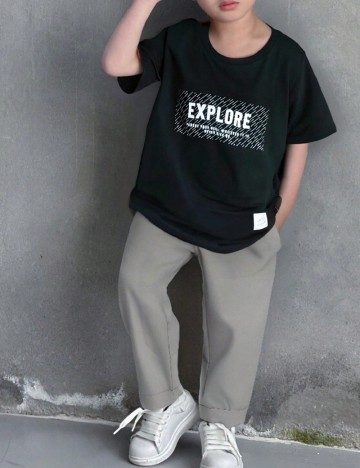 
						Compleu Shein Kids, negru/gri