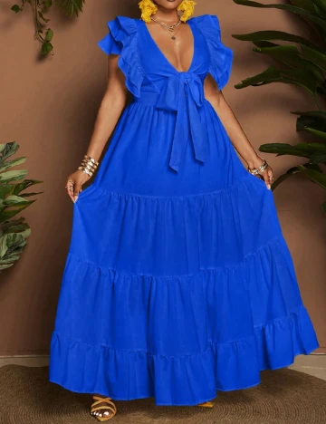 Rochie lunga SHEIN CURVE, albastru