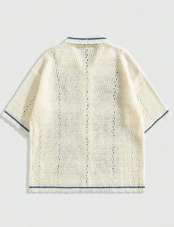 Cardigan Romwe, crem