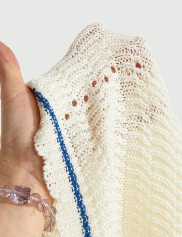 Cardigan Romwe, crem