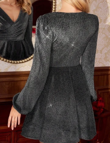 Rochie scurta SHEIN, argintiu