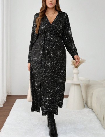 
						Rochie lunga SHEIN CURVE, negru