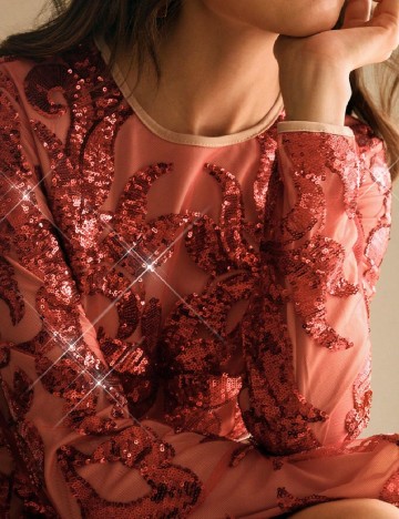 Rochie scurta Anewsta, rosu