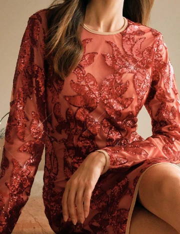 Rochie scurta Anewsta, rosu