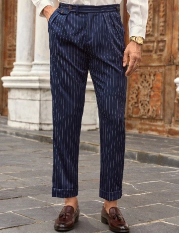 Pantaloni SHEIN, bleumarin