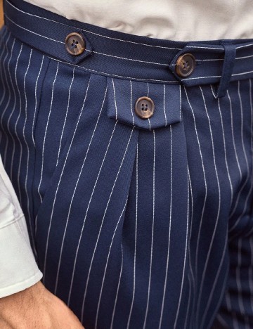 Pantaloni SHEIN, bleumarin