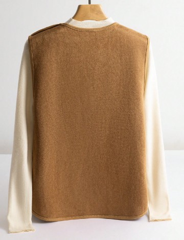 Vesta reversibila SHEIN, maro