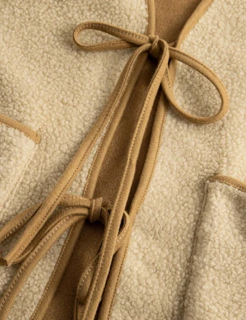 Vesta reversibila SHEIN, maro