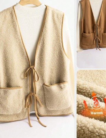 Vesta reversibila SHEIN, maro