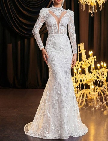 
						Rochie lunga SHEIN, alb