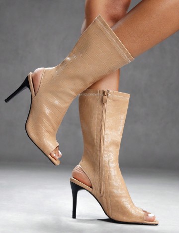 Botine SHEIN, maro