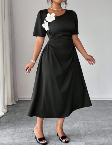 Rochie lunga SHEIN CURVE, negru