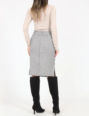 Fusta Kaffe, negru/alb