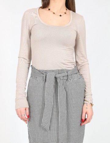 Fusta Kaffe, negru/alb