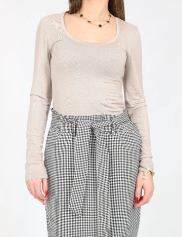 Fusta Kaffe, negru/alb