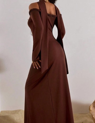 Rochie lunga SHEIN, maro