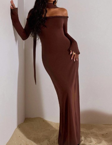 Rochie lunga SHEIN, maro