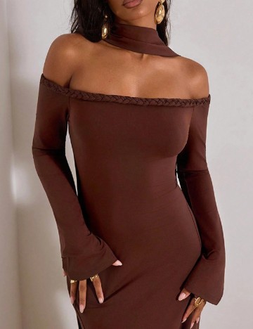 Rochie lunga SHEIN, maro