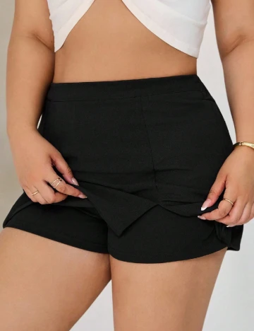 Fusta pantalon SHEIN CURVE, negru