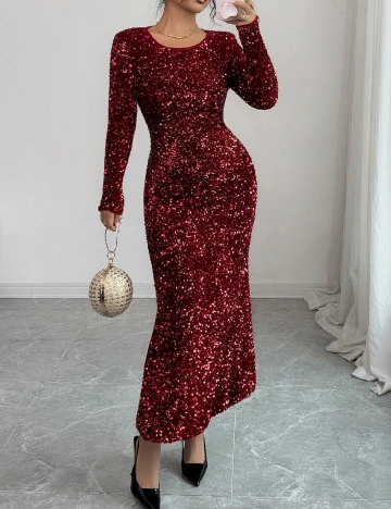 Rochie lunga SHEIN, rosu
